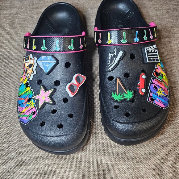 Skechers Black Women's Foamies Arch Fit Footsteps Stardust Clog Size 7.5 New - Picture 10 of 11